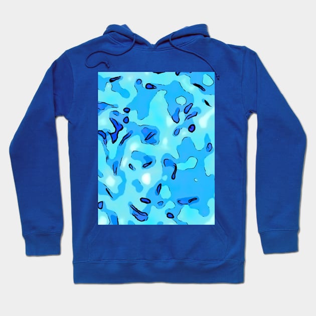 Camo Blues Hoodie by BJG Abstract Arts 